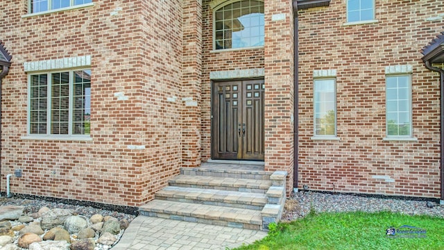 19113 Lauren Ln, Marengo, IL 60152 - view of exterior entry with brick siding