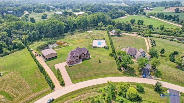 19113 Lauren Ln, Marengo, IL 60152 - aerial overview of property's location featuring rural landscape
