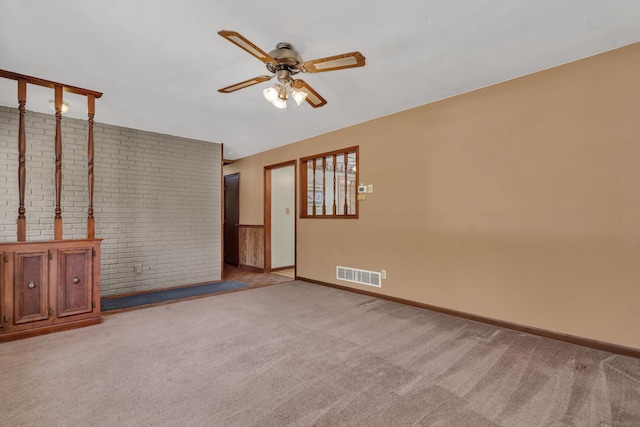 955 E 5th St, Coal City, IL 60416 - empty room with a ceiling fan and light carpet