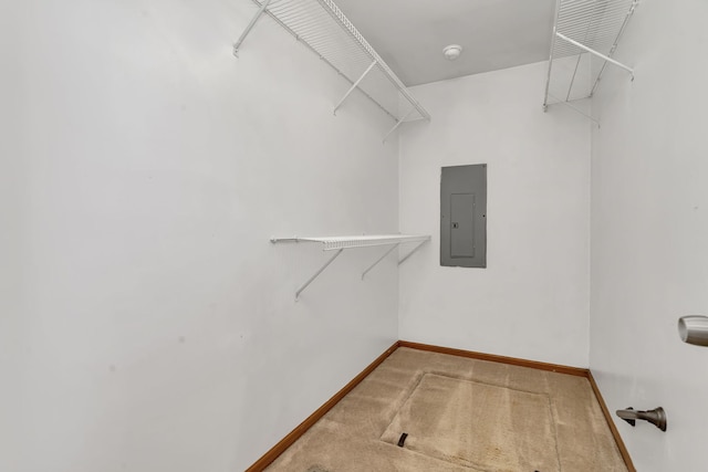 955 E 5th St, Coal City, IL 60416 - walk in closet featuring electric panel and carpet