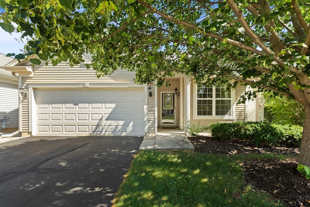 14300 Sundance Dr, Huntley, IL 60142 - obstructed view of property featuring driveway and a garage