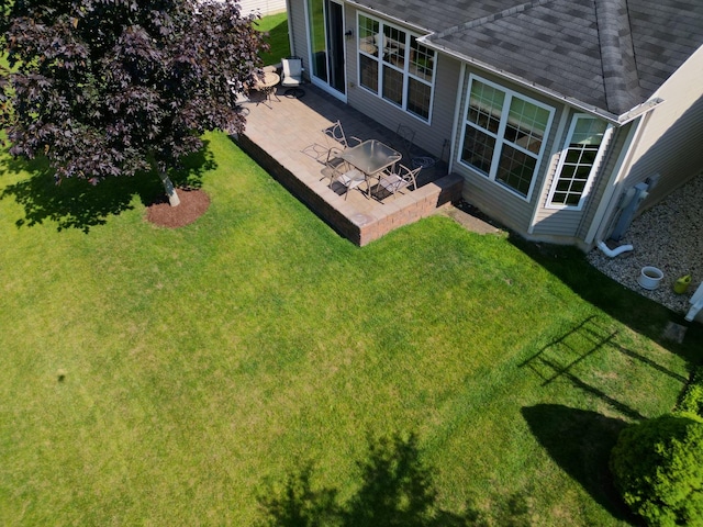 14300 Sundance Dr, Huntley, IL 60142 - view of green lawn with a patio