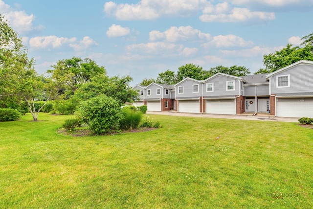 1804 Monroe Ct, Glenview, IL 60025 - view of front of property featuring an attached garage, brick siding, and a front lawn