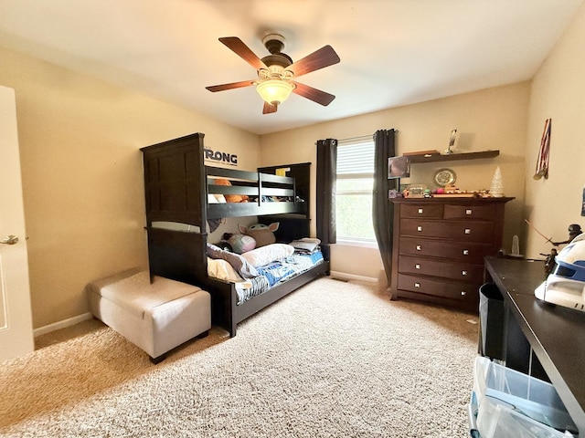 38422 N Adams St, Lake Villa, IL 60046 - carpeted bedroom with baseboards and ceiling fan