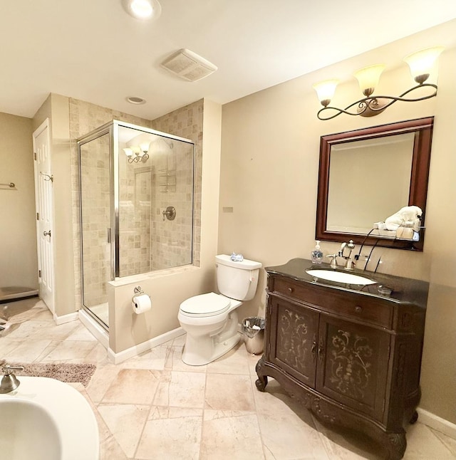38422 N Adams St, Lake Villa, IL 60046 - full bath with a stall shower and vanity