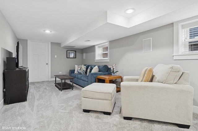 5106 W Eddy St, Chicago, IL 60641 - living area with light carpet and recessed lighting