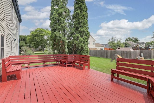 1557 Scottdale Cir, Wheaton, IL 60189 - deck featuring a fenced backyard