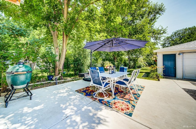 15429 Lamon Ave, Oak Forest, IL 60452 - view of patio featuring outdoor dining area and area for grilling