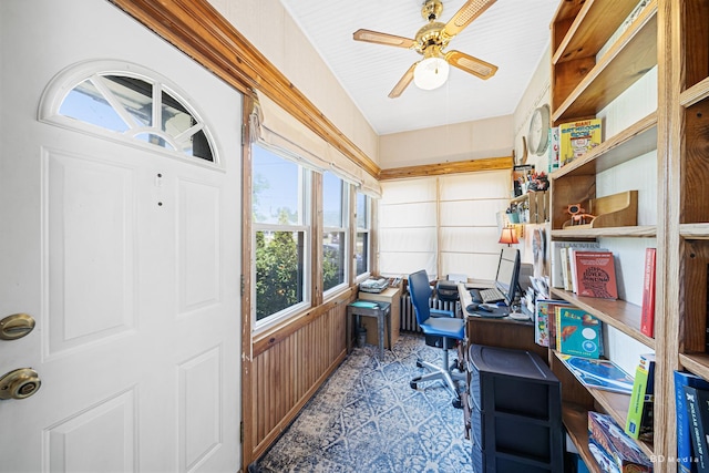 15429 Lamon Ave, Oak Forest, IL 60452 - office with ceiling fan and plenty of natural light