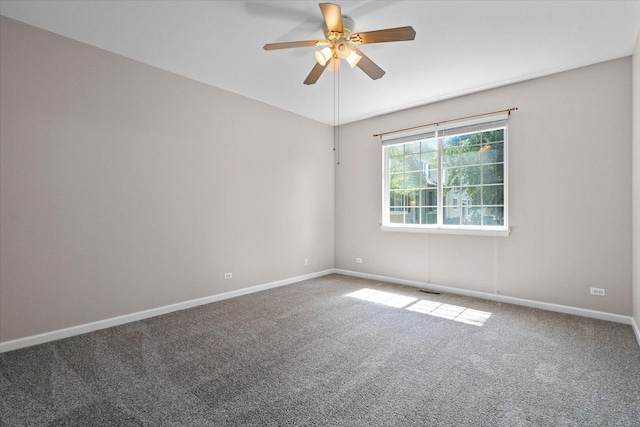 270 Birch Ln, Saint Charles, IL 60175 - carpeted empty room with ceiling fan and baseboards