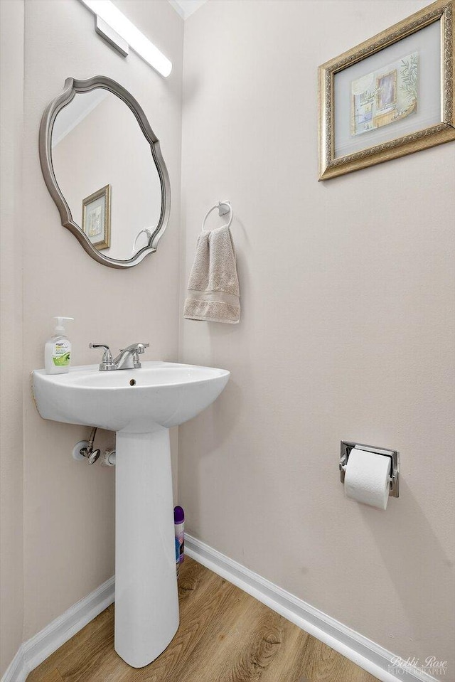 620 S Annandale Dr, Lake In The Hills, IL 60156 - bathroom featuring wood finished floors and a sink