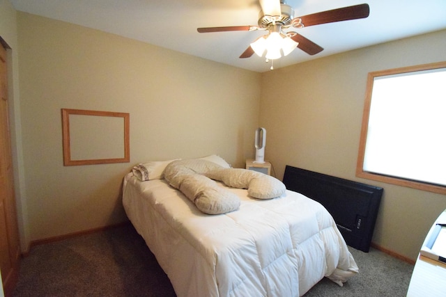 963 E Castlewood Ln, Bartlett, IL 60103 - bedroom with carpet floors and ceiling fan