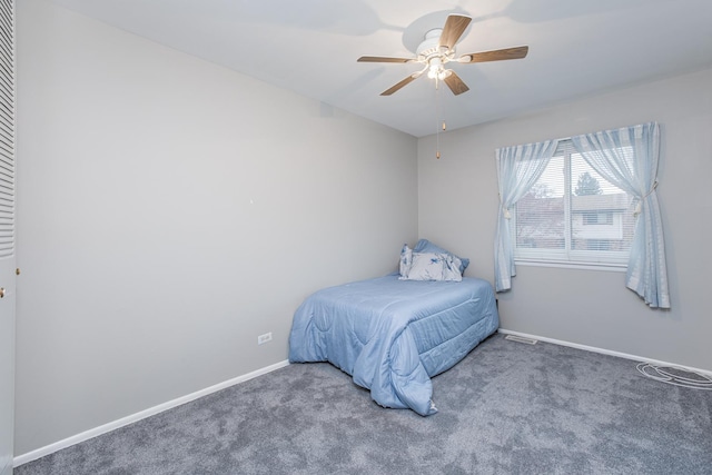 7315 Winthrop Way Unit 6, Downers Grove, IL 60516 - bedroom featuring carpet flooring and ceiling fan