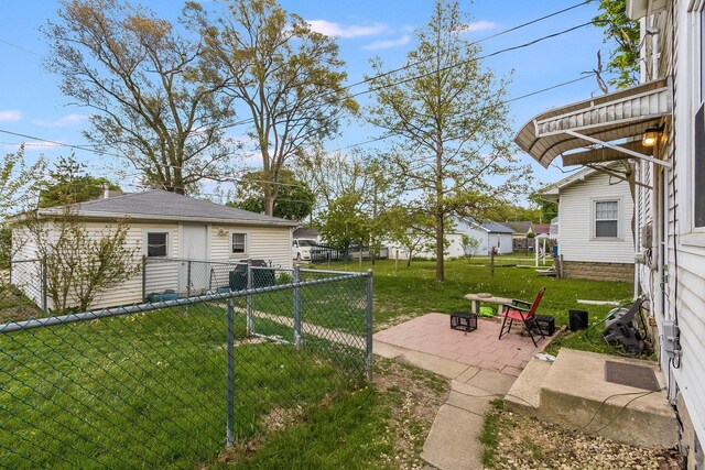 657 1st St, Crete, IL 60417 - view of yard with a patio