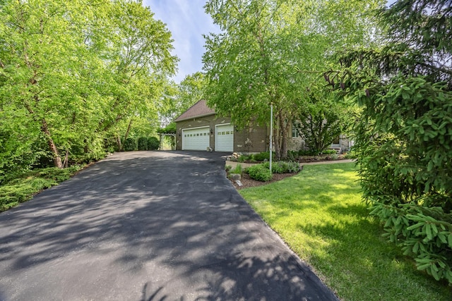 660 Birch Hollow Dr, Antioch, IL 60002 - view of property hidden behind natural elements with a garage, driveway, and a front yard