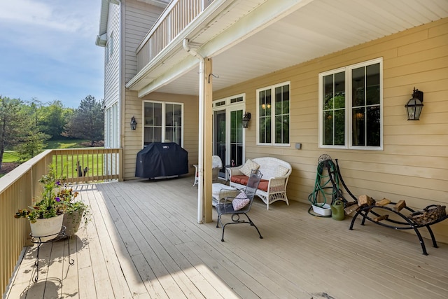 660 Birch Hollow Dr, Antioch, IL 60002 - wooden terrace featuring grilling area