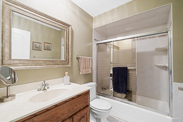 13520 Idlewild Dr, Orland Park, IL 60462 - bathroom with vanity and bath / shower combo with glass door