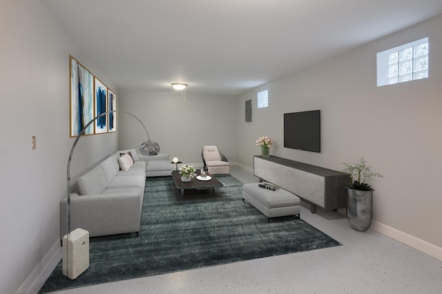 7530 Brown Ave, Forest Park, IL 60130 - living room featuring speckle patterned floor