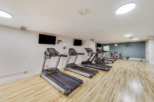 3600 N Lake Shore Dr Unit 2204, Chicago, IL 60613 - gym featuring wood finished floors