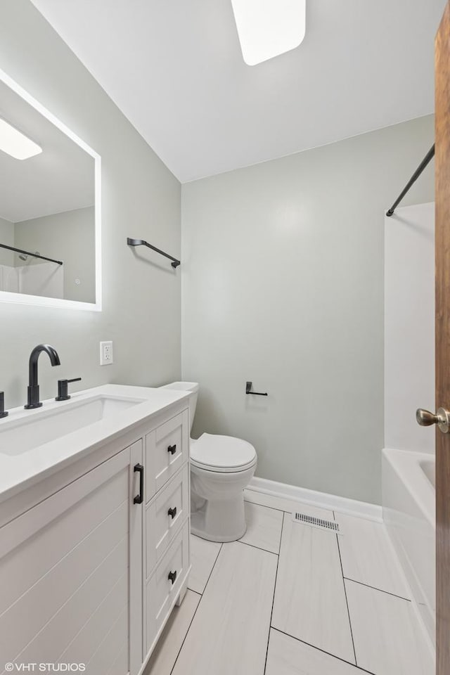 9061 Primrose Ln, Hickory Hills, IL 60457 - bathroom with vanity and washtub / shower combination