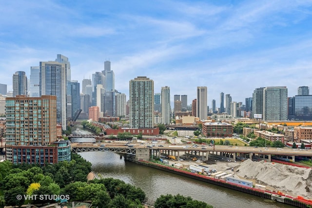 700 N Larrabee St Unit 1409, Chicago, IL 60654 - skyline view featuring a notable bridge and a nearby body of water