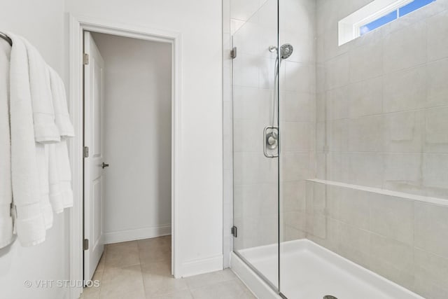 1140 River Birch Blvd, Crystal Lake, IL 60012 - bathroom featuring a stall shower and tile patterned flooring