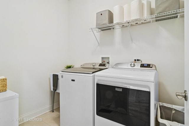 1140 River Birch Blvd, Crystal Lake, IL 60012 - laundry room featuring independent washer and dryer and light tile patterned floors