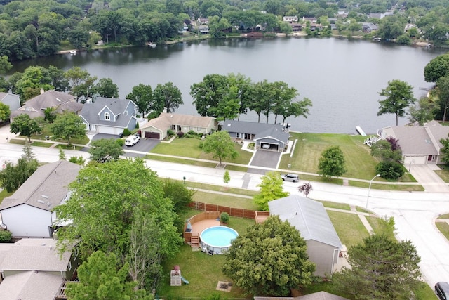 513 White Birch Rd, Lindenhurst, IL 60046 - aerial view of residential area featuring a large body of water