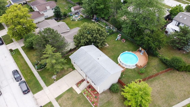 513 White Birch Rd, Lindenhurst, IL 60046 - aerial perspective of suburban area
