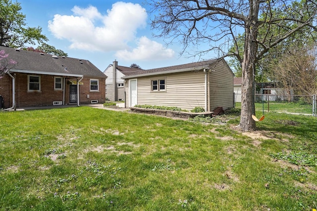 5222 Wright Ter, Skokie, IL 60077 - back of property featuring an outbuilding and brick siding