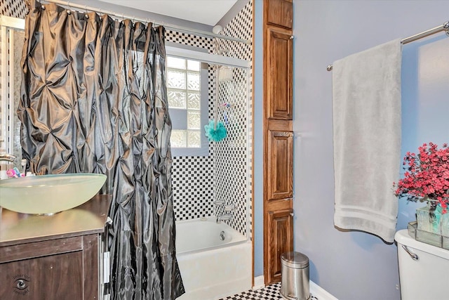 9826 S Walden Pkwy, Chicago, IL 60643 - bathroom featuring shower / bath combo and vanity