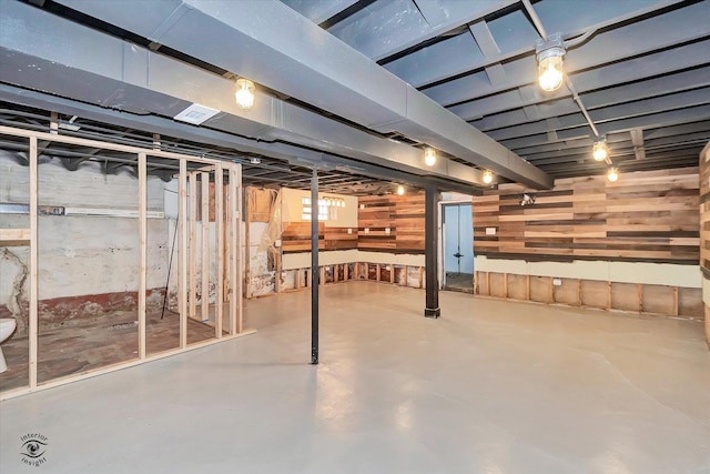 9826 S Walden Pkwy, Chicago, IL 60643 - unfinished below grade area featuring wooden walls