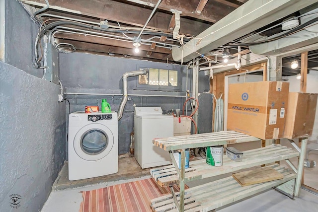 9826 S Walden Pkwy, Chicago, IL 60643 - unfinished basement featuring independent washer and dryer