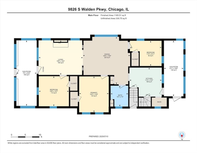9826 S Walden Pkwy, Chicago, IL 60643 - view of home floor plan