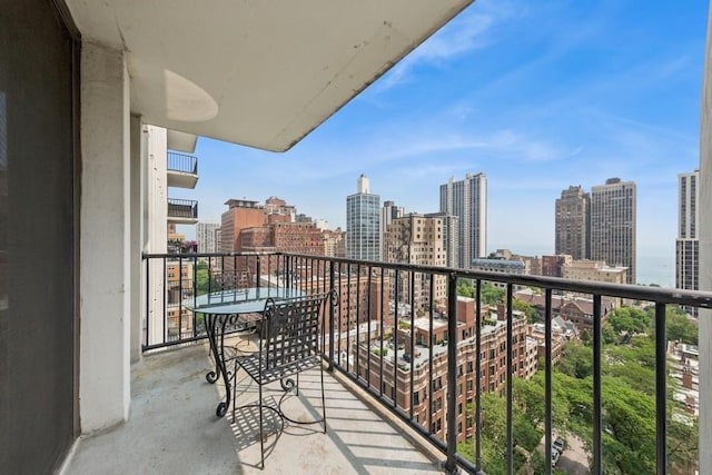 1230 N State Pkwy Unit 17A, Chicago, IL 60610 - balcony with a view of skyline