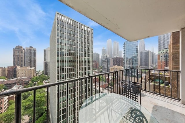1230 N State Pkwy Unit 17A, Chicago, IL 60610 - balcony with a skyline view