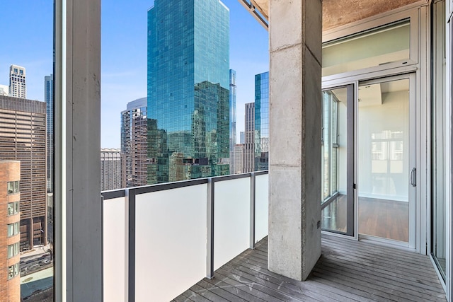 550 N Saint Clair St Unit 2301, Chicago, IL 60611 - balcony featuring a view of skyline