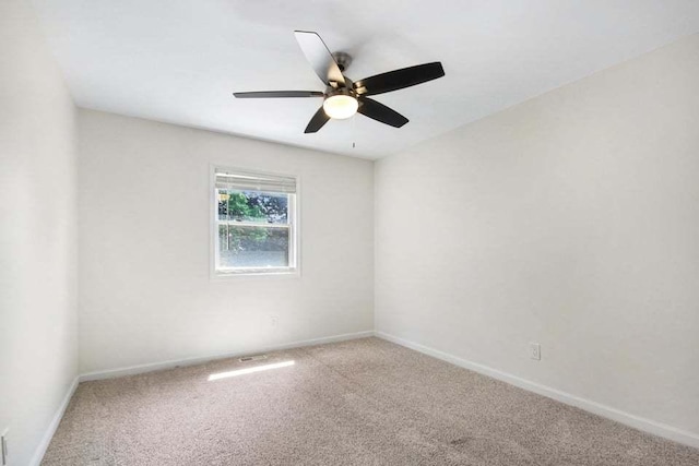 3302 Rustic Ln, Crown Point, IN 46307 - carpeted spare room with baseboards and a ceiling fan