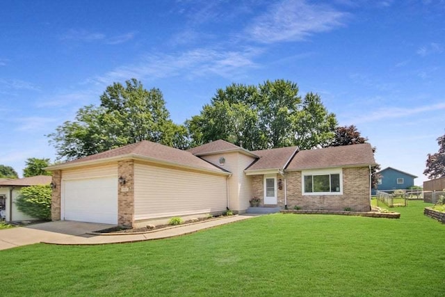 3302 Rustic Ln, Crown Point, IN 46307 - view of front of property featuring driveway, a garage, and brick siding