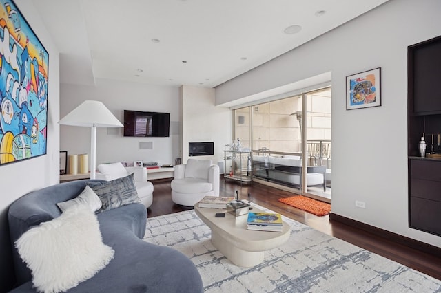 800 N Michigan Ave Unit 2502, Chicago, IL 60611 - living area featuring wood finished floors and baseboards