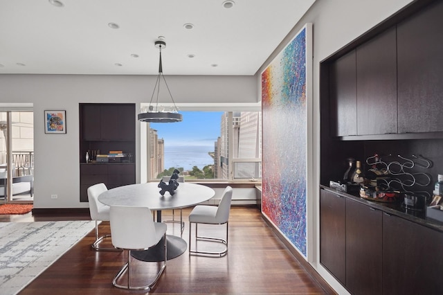 800 N Michigan Ave Unit 2502, Chicago, IL 60611 - dining room featuring wood finished floors and recessed lighting