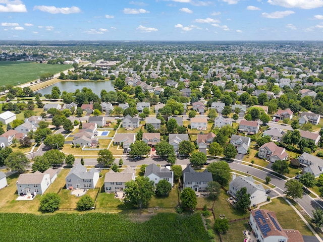 7425 Rosewind Dr, Plainfield, IL 60586 - aerial perspective of suburban area with a large body of water