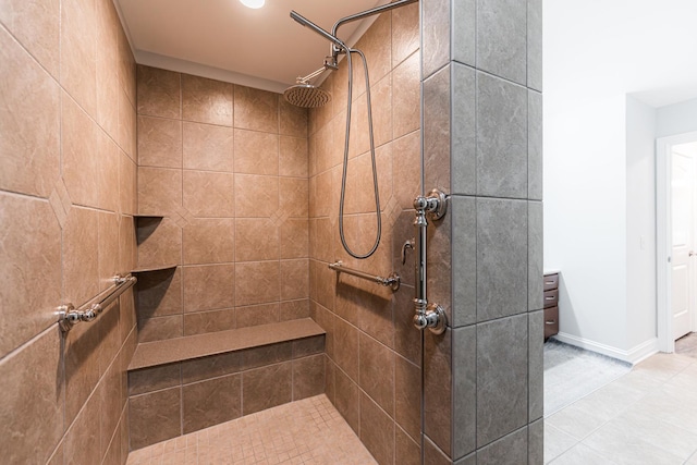 2182 Waterbury Ln E Unit 2182, Sycamore, IL 60178 - full bathroom featuring tiled shower and tile patterned flooring