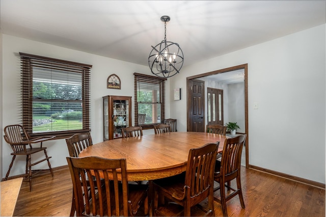 2519 Cherie Ln, Ottawa, IL 61350 - dining space with a chandelier and wood finished floors