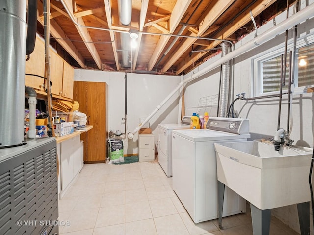 1135 Lexington Ln, Lake Zurich, IL 60047 - laundry area featuring separate washer and dryer and light tile patterned floors