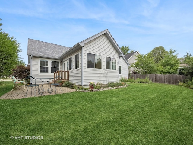 1135 Lexington Ln, Lake Zurich, IL 60047 - rear view of property with a patio and roof with shingles