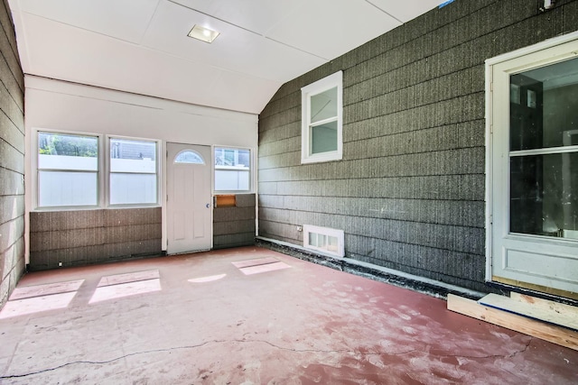 2630 Grunewald St, Blue Island, IL 60406 - unfurnished sunroom with lofted ceiling