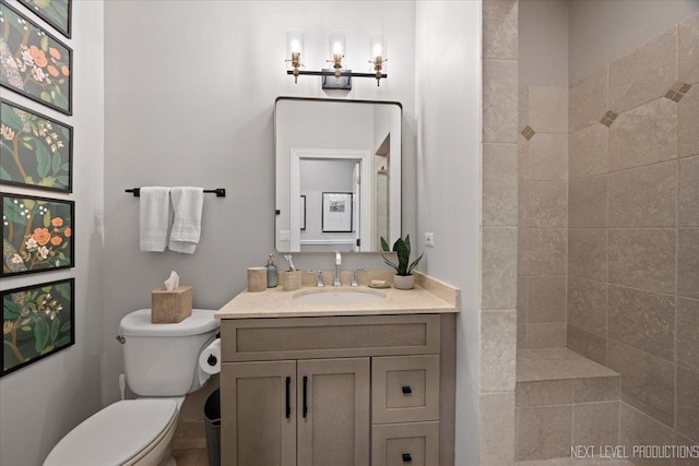 2340 W Roscoe St Unit 2W, Chicago, IL 60618 - bathroom featuring vanity and tiled shower
