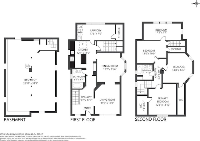 7959 S Saginaw Ave, Chicago, IL 60617 - view of floor plan / room layout