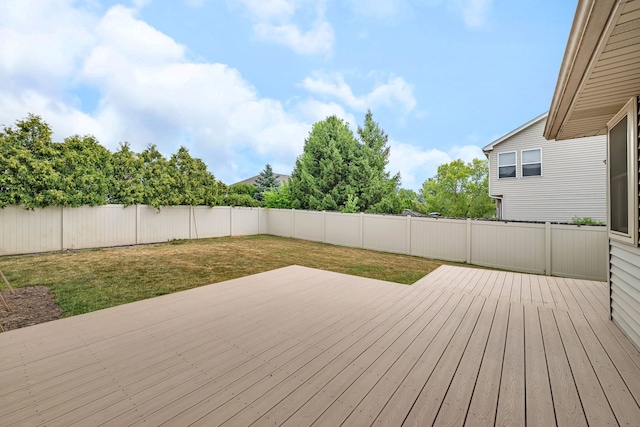 1824 Mia Dr, Crest Hill, IL 60403 - wooden terrace featuring a fenced backyard